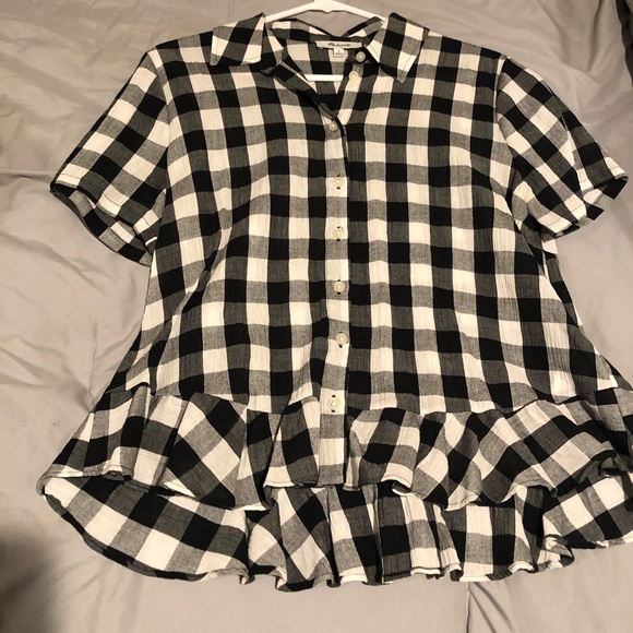 Madewell Peplum Button Down Shirt - Picture 5 of 5